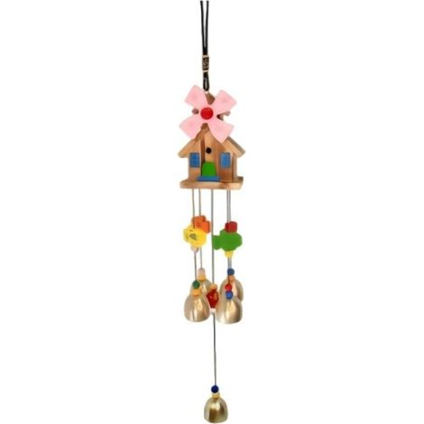 Carillons éoliens roses à suspendre en métal Accessoires de maison Carillons éoliens pour chalets Convient pour les jardins et les intérieurs. (1/5)