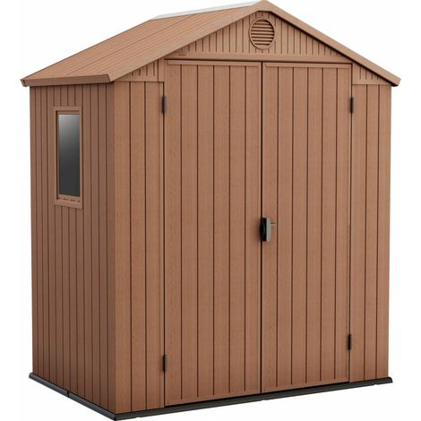 CASETTA KETER DARWIN EFF LEGNO 190X122X221 2 POR BROWN