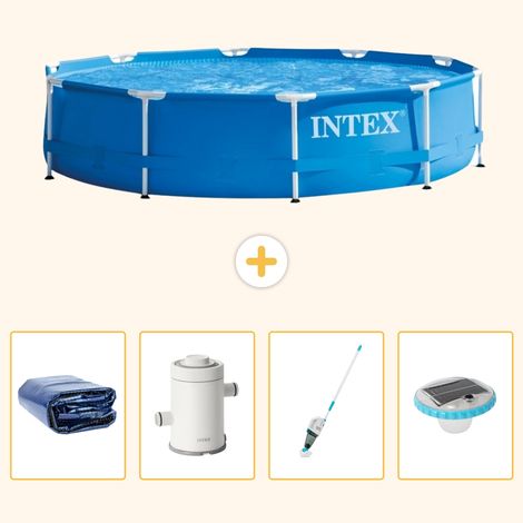 Intex Piscine Tubulaire Ronde - 305x76 cm - 5-pièces S30 (1/5)