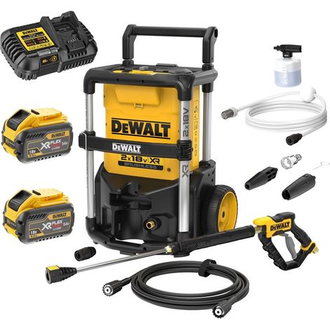 Dewalt DCMPW1600N 36v XR Brushless Pressure Washer 2x 9AH Battery + Fast Charger