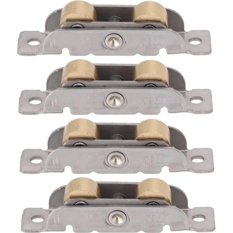 Heavy Duty Sliding Door Rollers 4 Pieces Sliding Patio Door Roller Set Sliding Door Rolling System for Balcony and Patio (1/5)