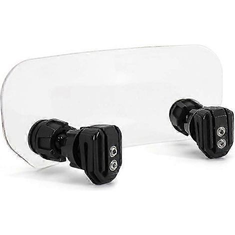 Déflecteur d'air universel réglable pour pare-brise de moto, compatible avec Honda, BMW, Kawasaki, Yamaha et KYMCO. (1/5)