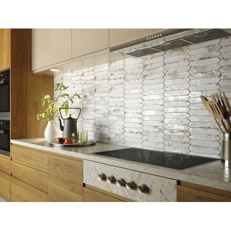 Faience Navette GRUNGE Iron 4,3x24,3cm (1/2)