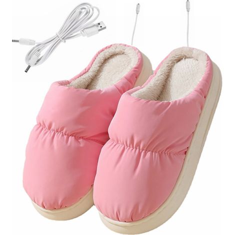 Chaussons chauffants USB température constante 50°C (1/5)