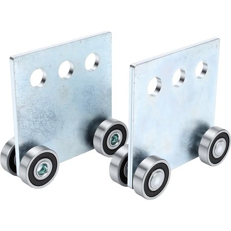 Trolley Caster Set, 4 Wheels, 1-5/8 Inch Width (1/5)