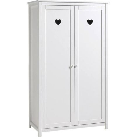 Armoire 2 Portes "Amori" 190cm Blanc (1/3)