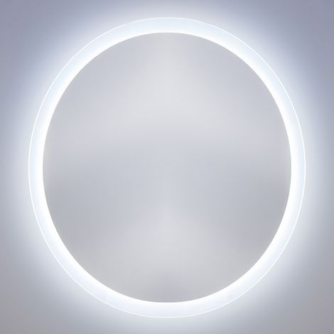 LED Spiegel 60 cm rund MIRROR-56, B x H x T ca. 60 x 60 x 5cm (1/2)