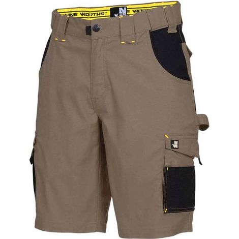 Bermuda de Travail Hugues - Taille 42 - Brun/Anthracite - Résistant et Confortable - D-Work