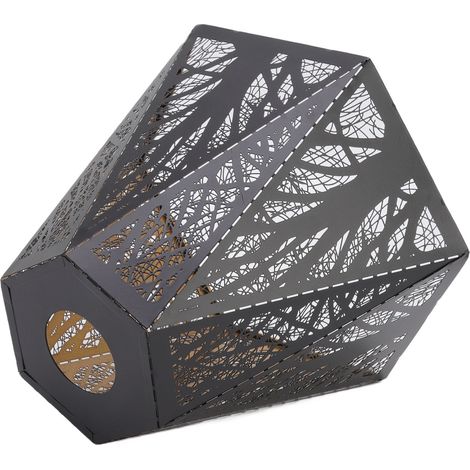 Abat-jour E27 E26 pour lampe de bureau, abat-jour en fer forgé, sculpture d'arbre de la Forêt-Noire, décoration de chambre à coucher (1/5)