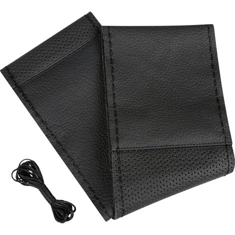 Sport, coprivolante in pelle - L - Ø 37/39 cm - Nero