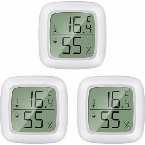 Termometre 3-in camera Mini LCD Termometro Igrometro Interno del telefono Cellulare 20 ℃ 60 ℃, 10% a 99% RH Adatto per le Stanze dei bambini (1/5)