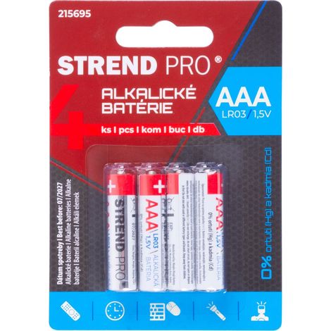 Batterie Strend Pro, LR03, 4 Stk., AAA Micro, Blister (1/2)
