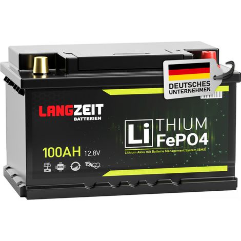 Langzeit LiFePO4 Batterie 100Ah 12V (1/5)