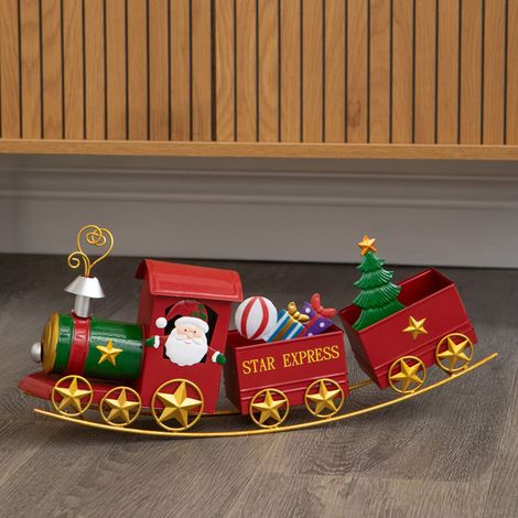 43cm All Aboard Santa's Star Express Hand Painted Christmas Train (1/5)