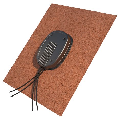 Passe-câbles solaire photovoltaïque pour pente 15°-55° ocre - UBBINK - 770214