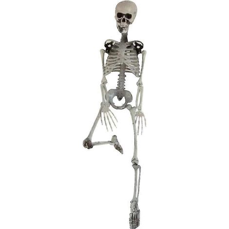 Squelette humain factice de 90 cm, décoration pour Halloween, bar ou maison hantée.