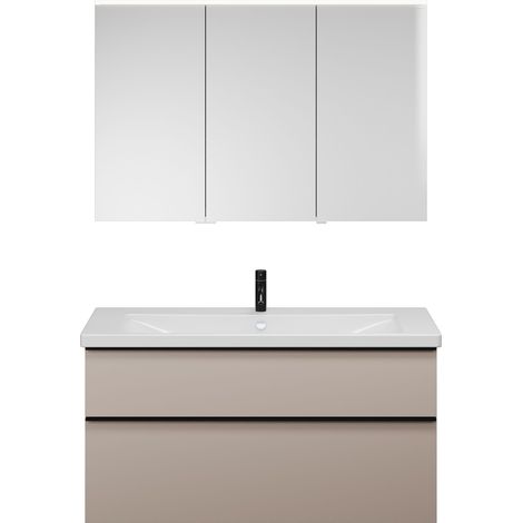 Set burgbad Eqio, composé d'une armoire de toilette à droite, (1/2)