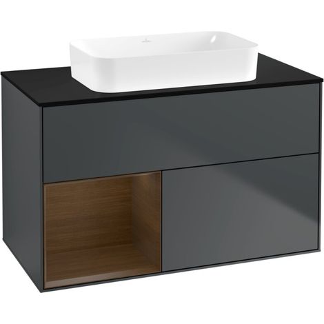 Armoire sous-lavabo Villeroy & Boch F652GNHG Finion F65 (1/2)