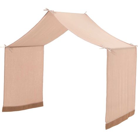 Tente de lit pour lit maison Forrest - coton - beige