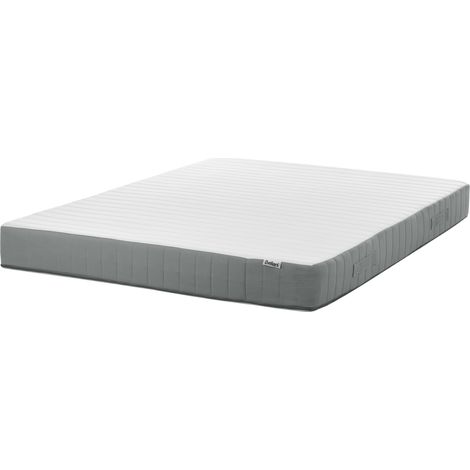 Colchón de muelles ensacados con asas relleno de espuma viscoelástica firmeza media funda extraíble 7 zonas acolchado 160 x 200 cm Cushy