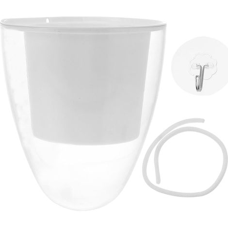Jardinière murale suspendue DOITOOL K10 en plastique transparent de taille moyenne (1/5)