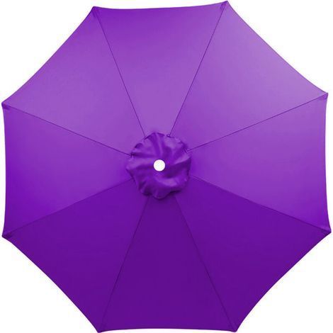Copertura di ricambio per ombrellone, 8 stecche, 3 m, impermeabile, anti-UV, tessuto di ricambio, Viola (1/5)
