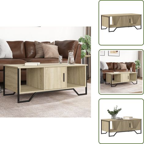 vidaXL Couchtisch Sonoma-Eiche 100x51x40 cm Holzwerkstoff (1/5)