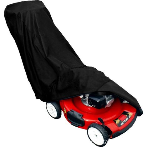 Housse tondeuse 190T 191x50x100 cm, protection imperméable anti-UV avec cordon de serrage et sac rangement pour machine de jardin (1/4)