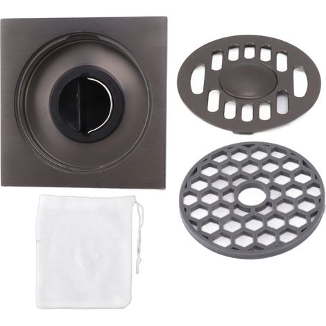 Bonjour, voici le titre réécrit en français :
Grille d'évacuation carrée en laiton gris moderne pour douche, cuisine, salle de bain et machine à laver (1/5)