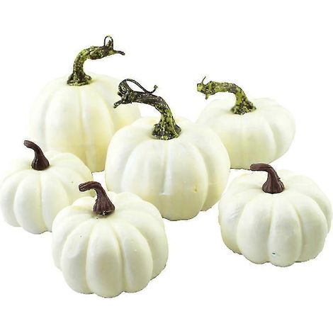 6 pièces citrouilles en mousse artificielle à graffiter bricolage décoration fête Halloween maison jardin