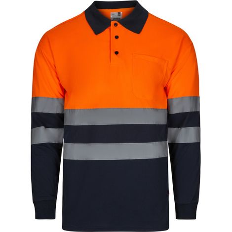 Polo bicolor manga larga de alta visibilidad VELILLA BASIC Serie 305507 (1/3)