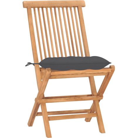 Maison Exclusive - 3-tlg. Garten-Essgruppe mit Kissen Klappbar Ma