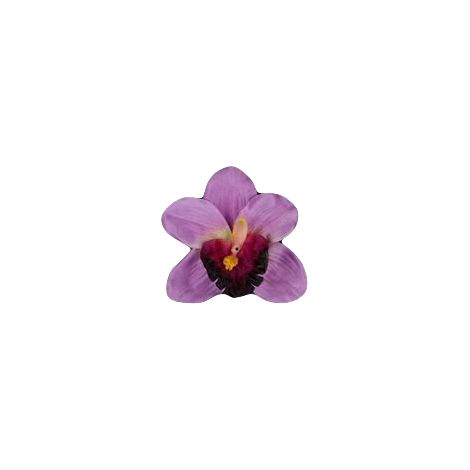 Orquídea satinada color lila claro, 1 unidad.