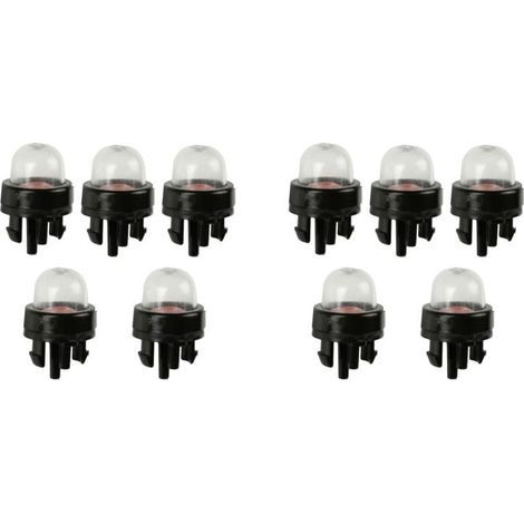 10x Ampoule D'Amorçage à Clipser pour Petit Moteur à 2 Temps, Souffleur de Feuilles, Taille-Bordure, Débroussailleuse, Tronçonneuse (1/4)