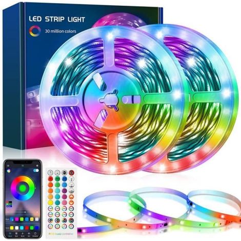 Bande LED - Multicolore - 12M - Télécommande 40 Touches - Intérieur - Éclairage à distance (1/4)