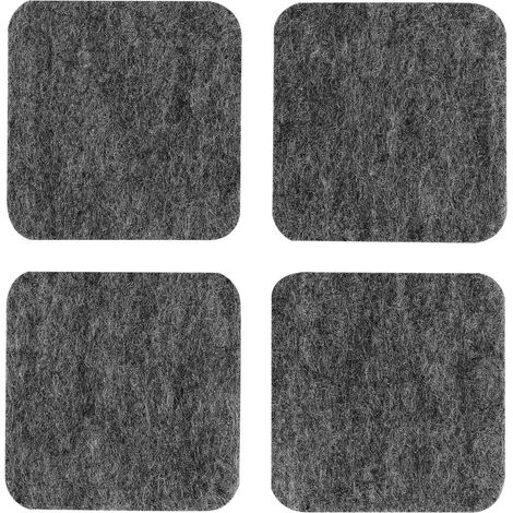 Patins en feutre auto-adhésifs gris (lot de 4) 40 x 40 mm Vorstahl (1/5)
