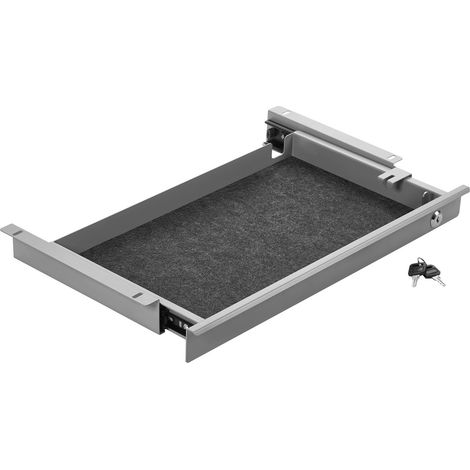CAVO Schreibtisch Unterbauschublade abschließbar Breite: 500 mm grau