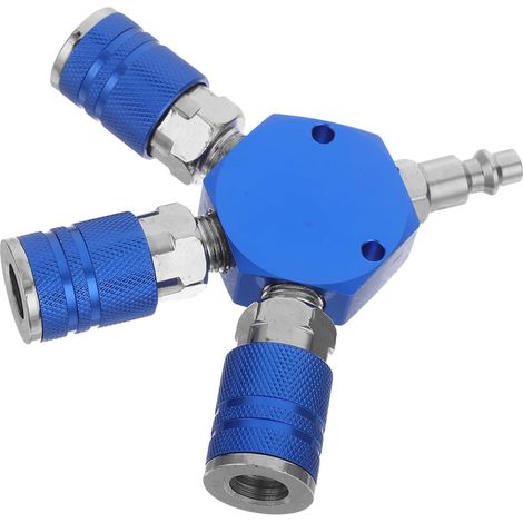 Raccords de Connexion pour Tuyaux Air Pneumatiques Industriels Voies Séparateurs Tubes Compresseur Po Npt - (1/5)