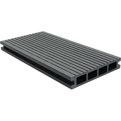 Lame de terrasse en composite WPC, Naimeed D6464, 290 x 14,6 x 2,5 cm, Gris (1/5)