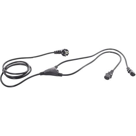 HAWA 1008274 Kaltgeräte Y-Kabel Schwarz 2.35 m (1/2)