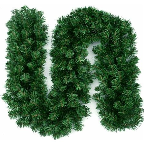 Garland of Christmas artificial 2,7m Couronne flexible in plastic Decoration indoor and outdoor Atmosphere warm - l-270cm (1/5)