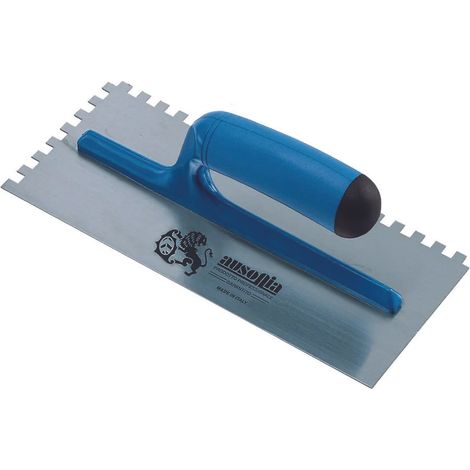 Frattone dentato per colla in acciaio con manico in abs - cm.28x12
