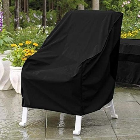 Housse de protection - Meuble de jardin - Étanche - Tissu Oxford 210D - Noir - 646470cm (1/4)