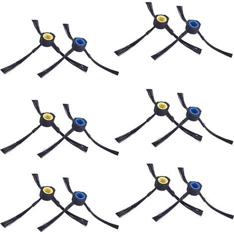 PA Lot de 12 brosses latérales pour AMIBOT Animal Premium H2O (6 paires)