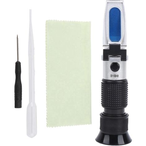Réfractomètre RZ117 0-90 % Brix Réfractomètre portable RHB-90ATC pour la préparation automatique de sauces aux fruits