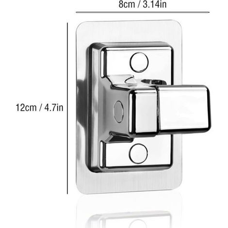Support Douche Sans Percage,Support Pommeau de Douche Universel Réglable 360°,Support de Douche Mural (1/5)