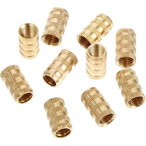 Écrous moletés femelles M1011,520 en laiton compatibles et (1/5)