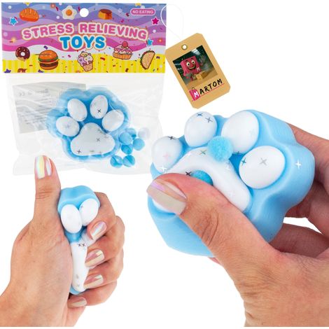 TG80355 Katzen- und Hundepfoten-Quetschspielzeug, pädagogisches Anti-Stress-Spielzeug, Kätzchen (1/5)