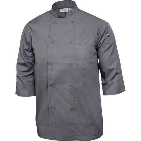 Veste de cuisine mixte Chef Works grise S
