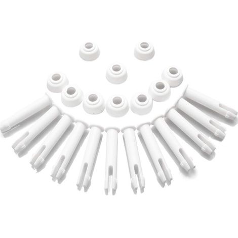 12 goupilles de piscine en plastique et 12 joints en caoutchouc, pour piscines Intex rondes à structure métallique de 13 à 24 pieds et piscines rectangulaires à structure métallique, Intex 28270-28273 (1/5)